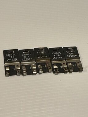 Lionel Lot Of 5 CTC Track Lock-On Connectors O Gauge Layout Vintage